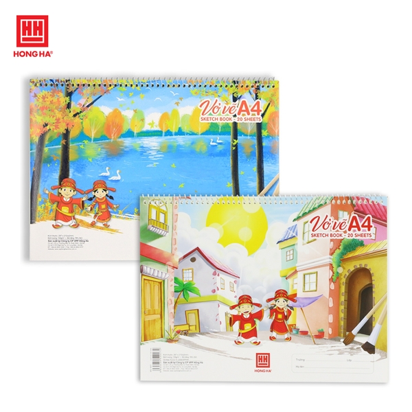 Vở vẽ lò xo A4 Trạng Nguyên 100gsm - 4927 - Ảnh 2