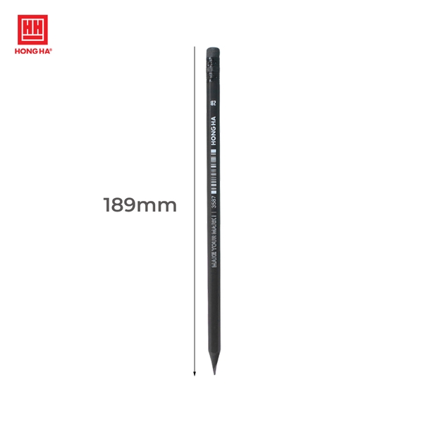 Bút chì gỗ đen 2B có tẩy - 3587 - Ảnh 2