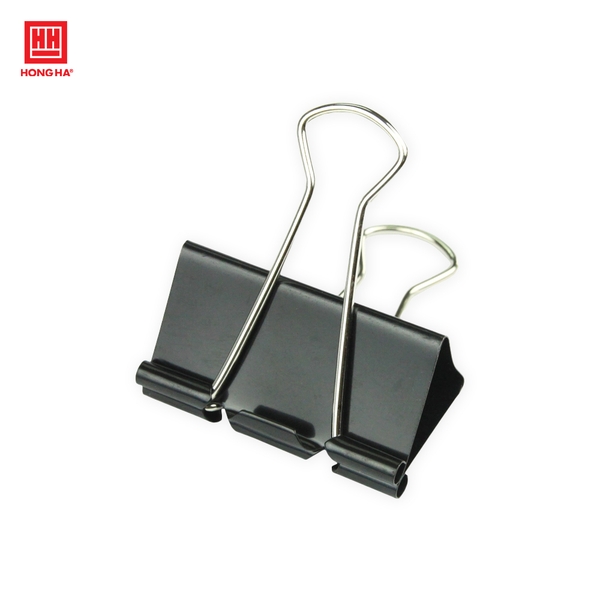 Kẹp bướm, kẹp giấy đen 25mm (hộp 12 chiếc) - 6634 - Ảnh 2