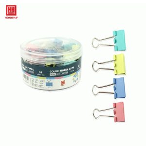 Kẹp bướm, kẹp giấy màu 25mm (hộp 48 chiếc) - 6640