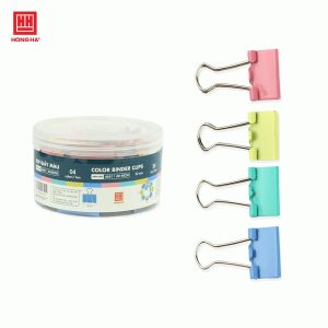 Kẹp bướm, kẹp giấy màu 32mm (hộp 24 chiếc) - 6641