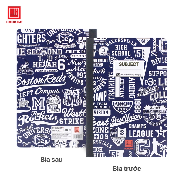 Sổ bìa bồi A4 420 trang Subject - 4618 - Ảnh 2