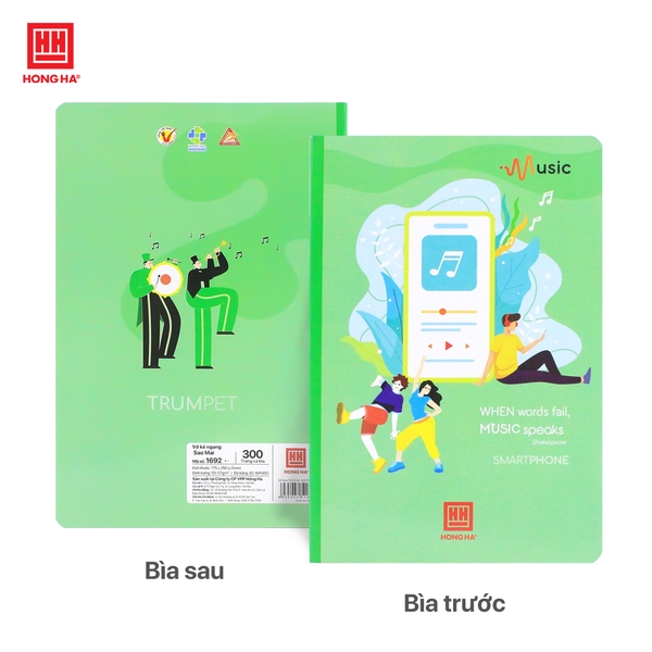 Vở kẻ ngang 300 trang Sao Mai Music - 1692 - Ảnh 2