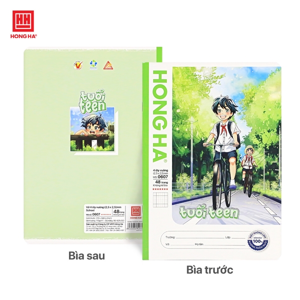 Vở 4 ô ly 48 trang School Tuổi Teen - 0607 - Ảnh 3