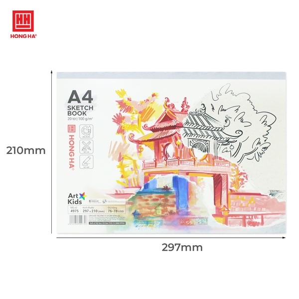 Vở vẽ A4 Art Kids 100gsm - 4975 - Ảnh 3